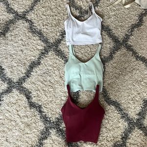 Lululemon align tank 3 colors ( cool mint, red wine, and white)
